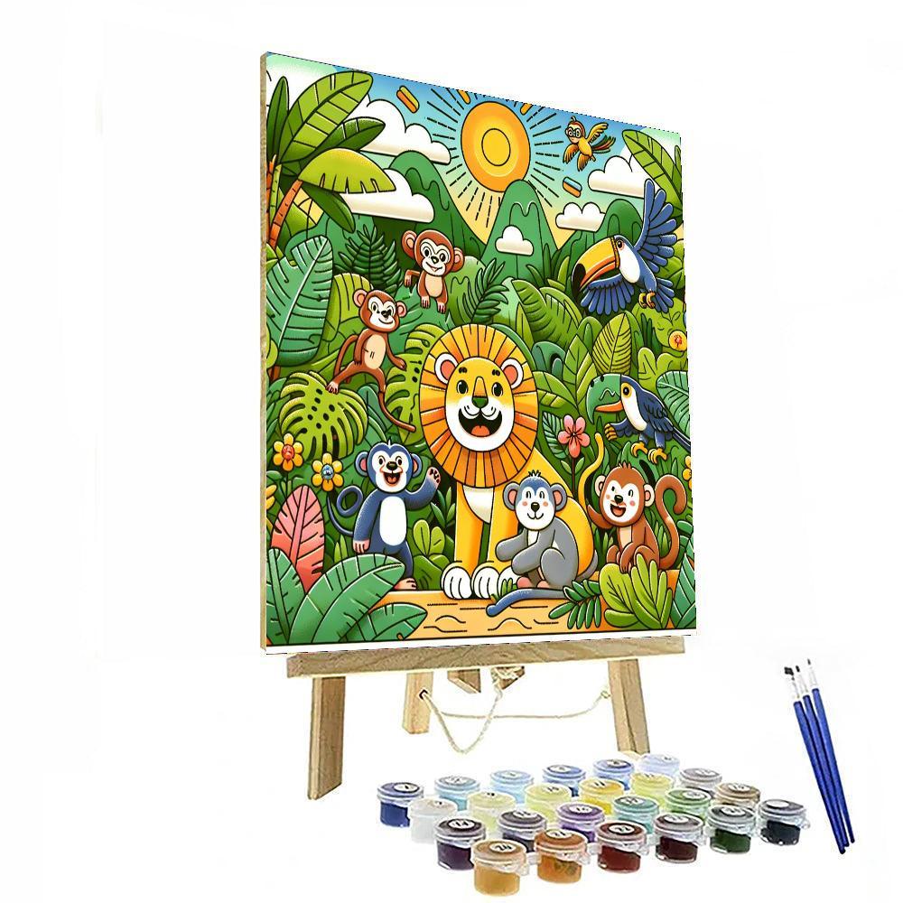 Jungle Safari Excursion Paint By Color