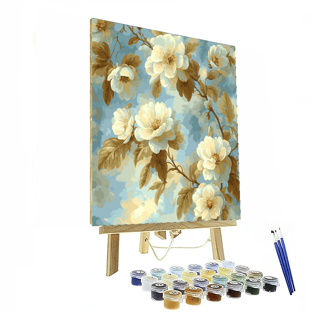 Pierre-Joseph Redouté Inspired Blossoms At Dawn  Paint By Color