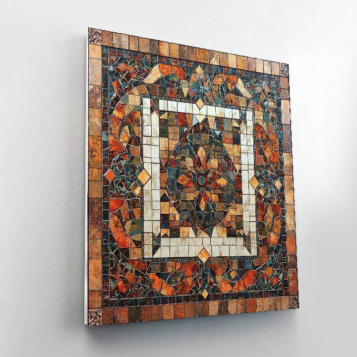 Inspired By Historic Mosaics Inspired Historic Cultural Mosaic  Paint By Numbers