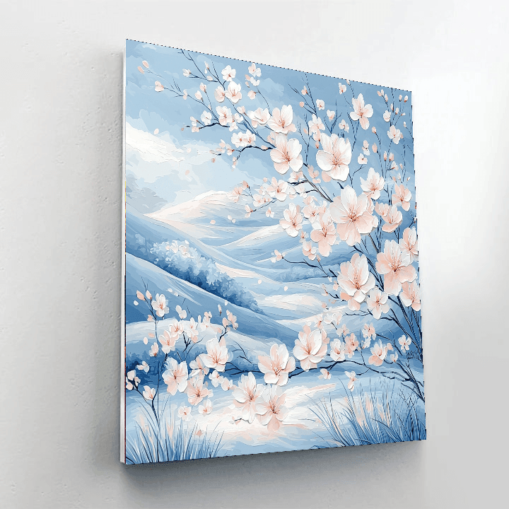 Katsushika Hokusai Inspired Under The Cherry Blossoms  Numbered Painting Kits