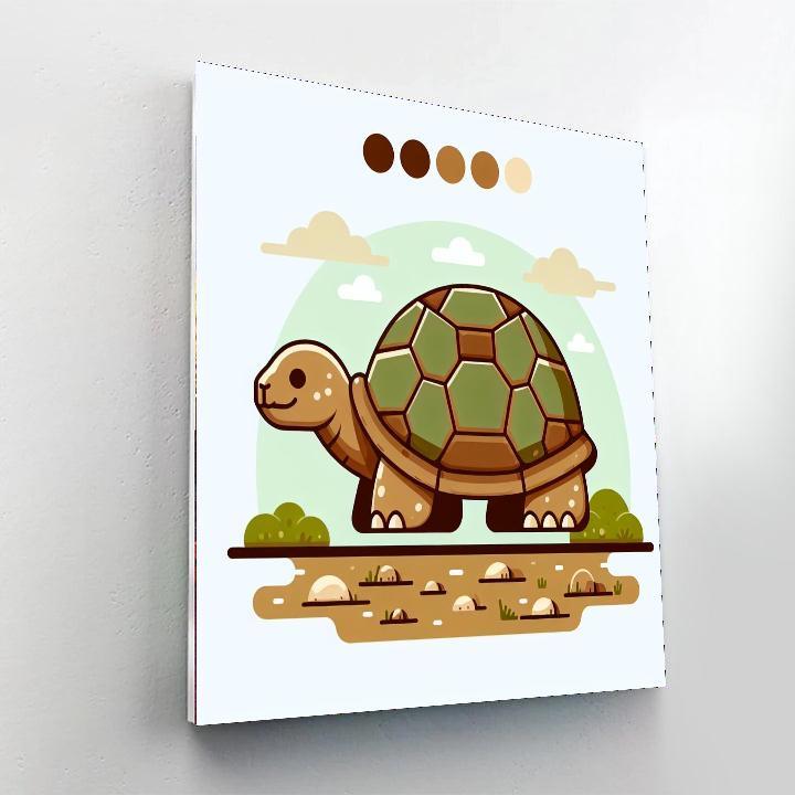 Gentle Giant Tortoise Stroll Paint By Numbers Kits