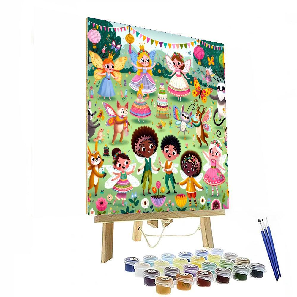 Gleeful Garden Gala Painting By Numbers Kit