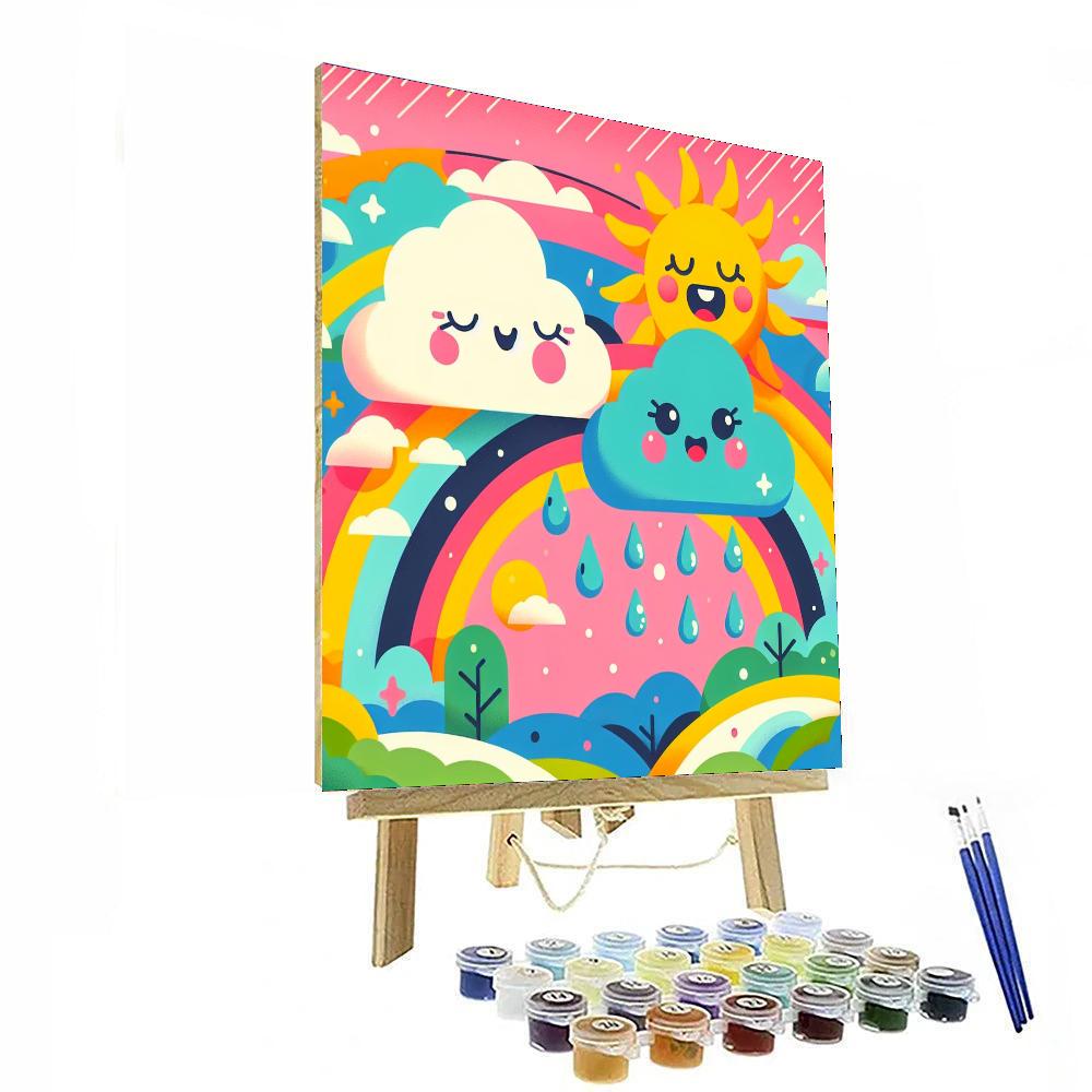 Cheerful Weather Friends Painting By Numbers Kit