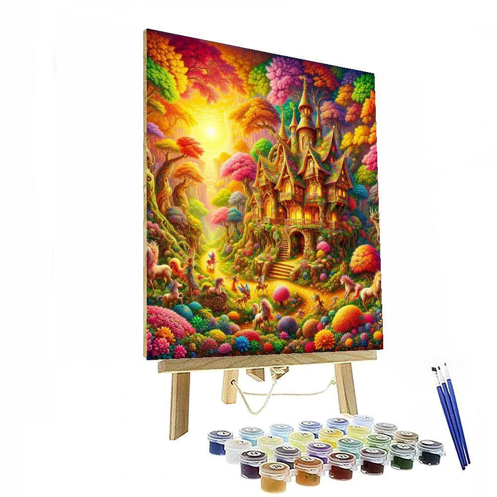 Fairy Tale Cottage Paint By Number