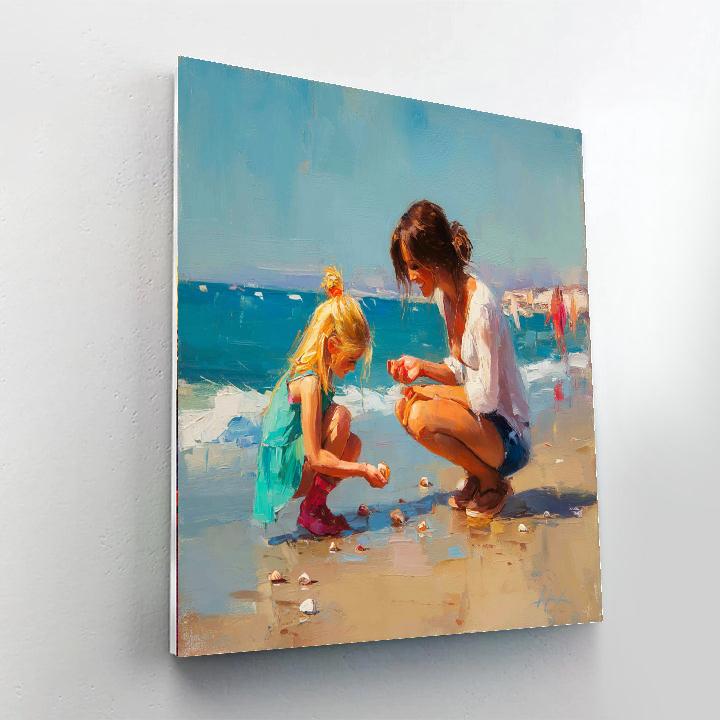 Seashells And Stories Painting Number Kit