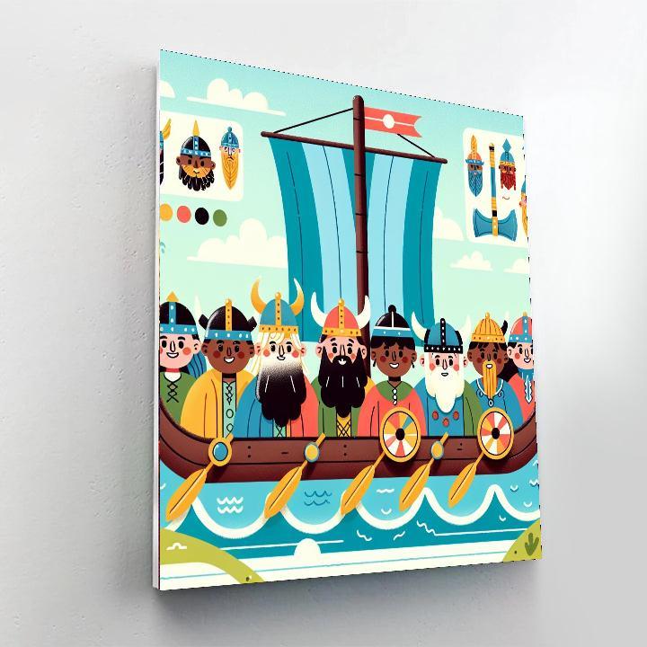 Viking Warrior Voyage Paint By Numbers Kits