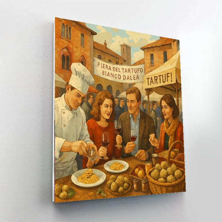 Alba White Truffle Festival - Alba, Italy Painting By Numbers Kit