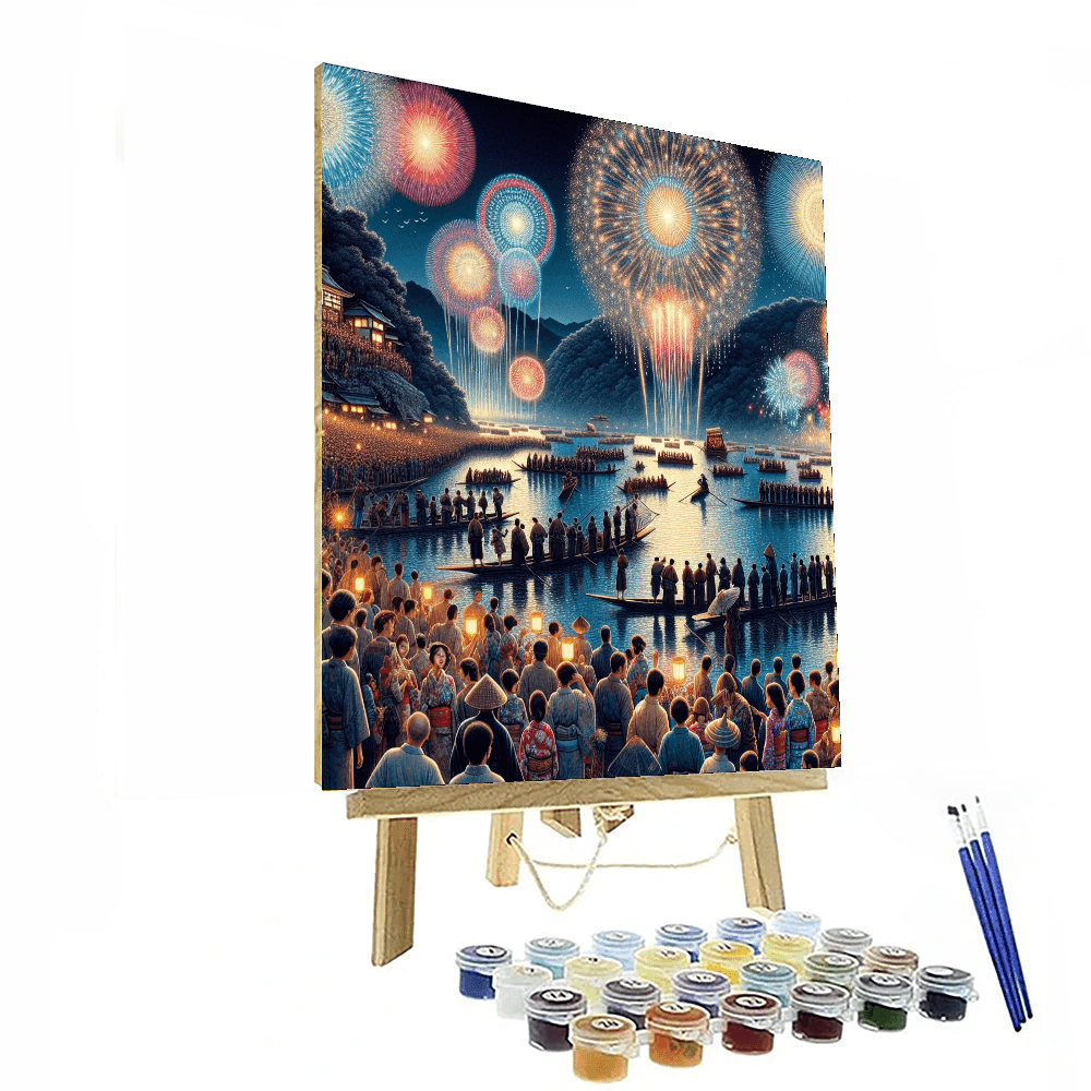 Omagari Fireworks Festival - Daisen, Japan Paint By Color
