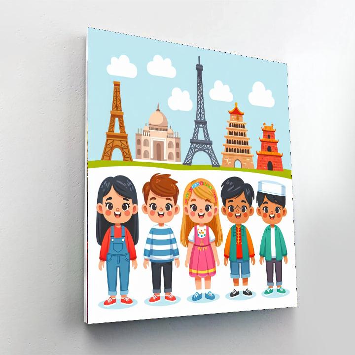 Around The World In Art Paint By Number