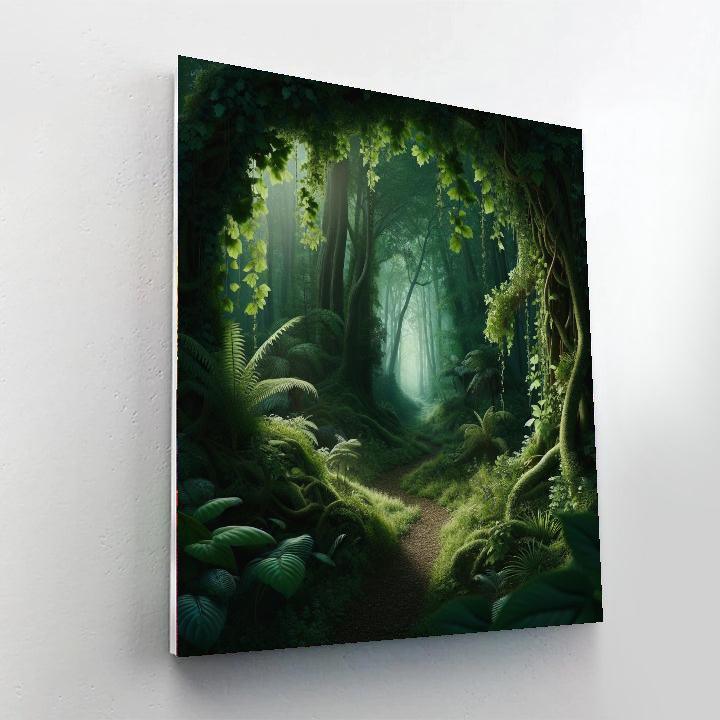 Hidden Forest Secrets Painting Number Kit