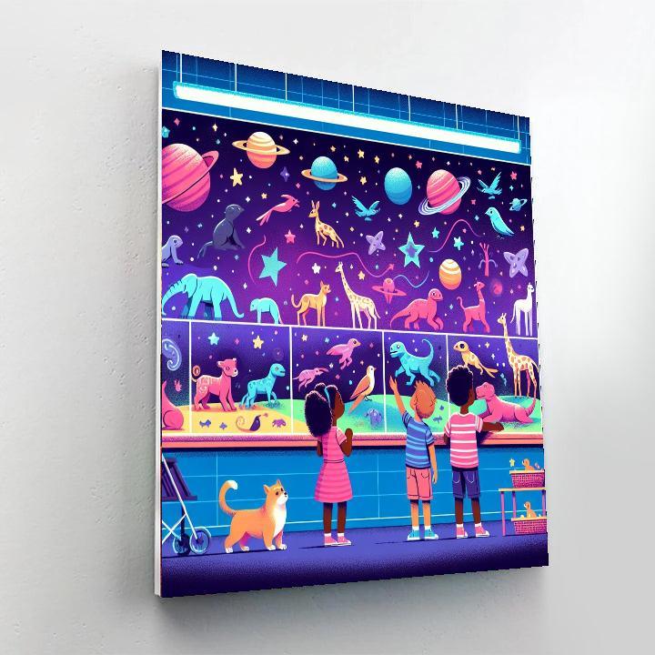 Space Zoo Expedition Paint By Color