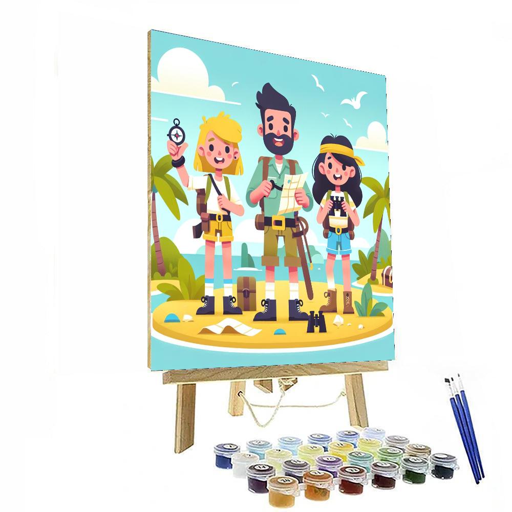 Tropical Treasure Quest Painting By Numbers Kit