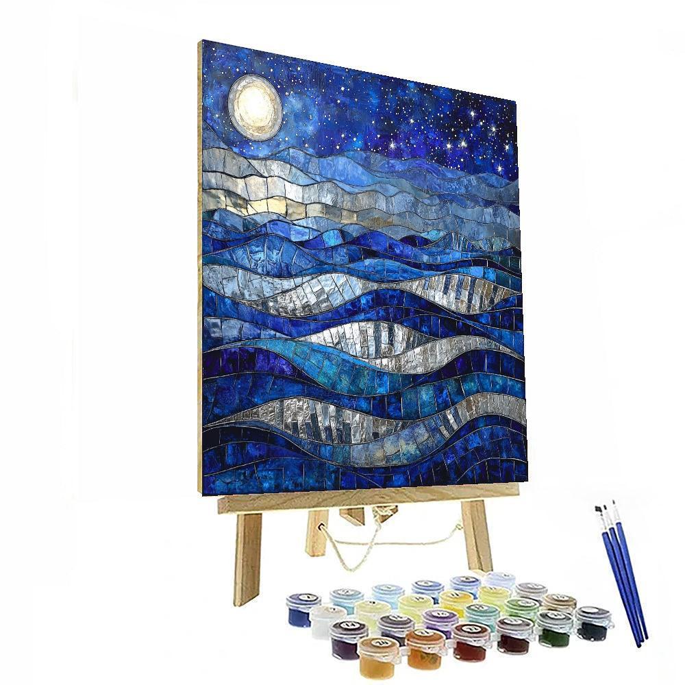 Michelangelo Inspired Celestial Tides Of Tranquility  Numbered Painting Kits