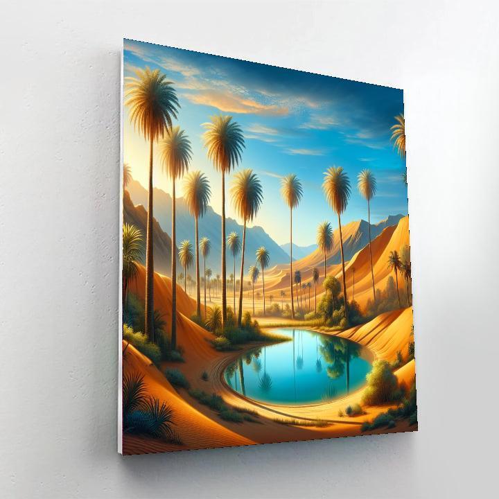 Calming Desert Oasis Numbered Painting Kits