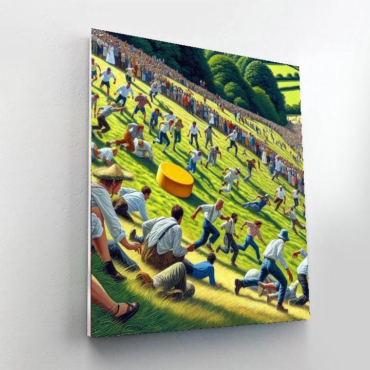 Cooper's Hill Cheese-rolling Festival - United Kingdom Numbered Painting Kits