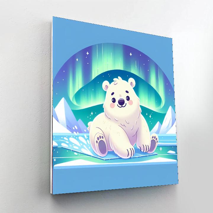 Polar Bear Journey Number Painting