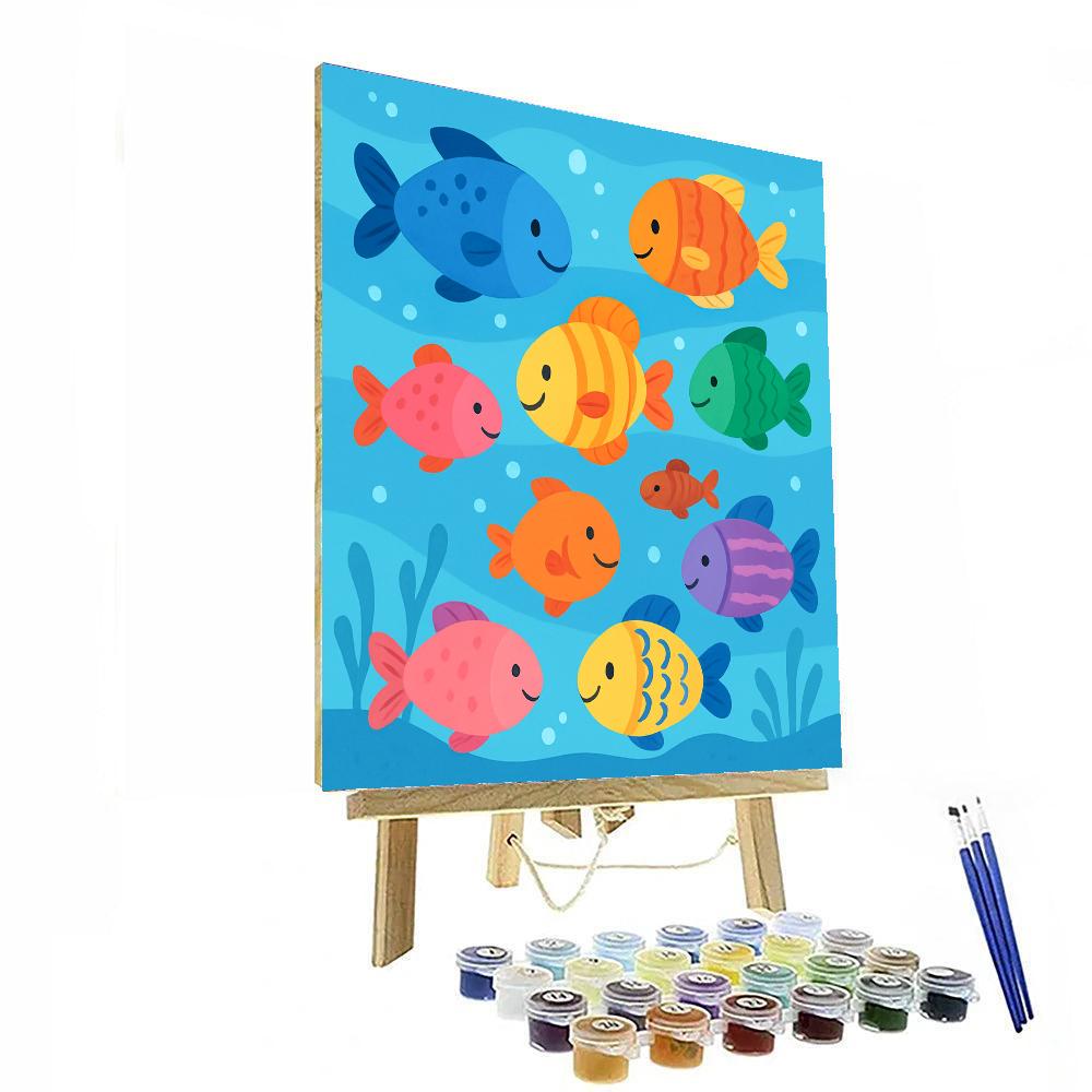Fancy Fish Parade Painting By Numbers Kit