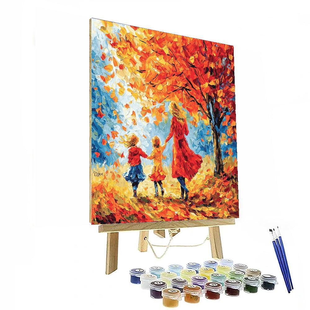 A Walk Through Autumn Leaves Paint By Number