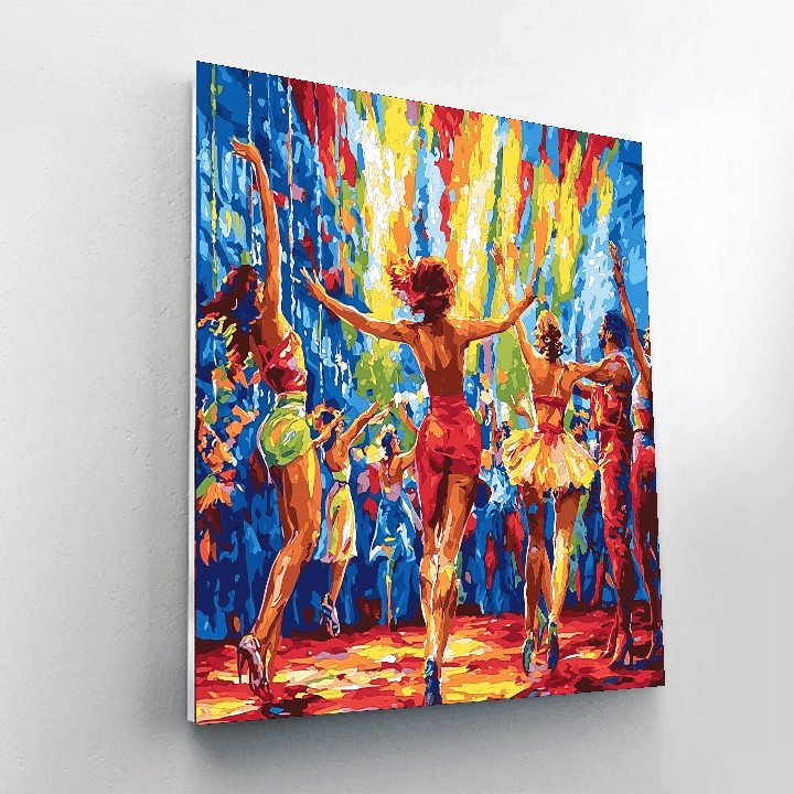 Henri De Toulouse-Lautrec Inspired Joyful Circus Performers  Painting By Numbers Kit