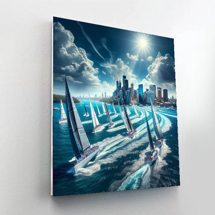 Sydney To Hobart Yacht Race - Australia Painting Number Kit