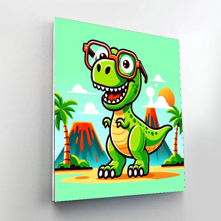 Witty T-rex Paint By Numbers