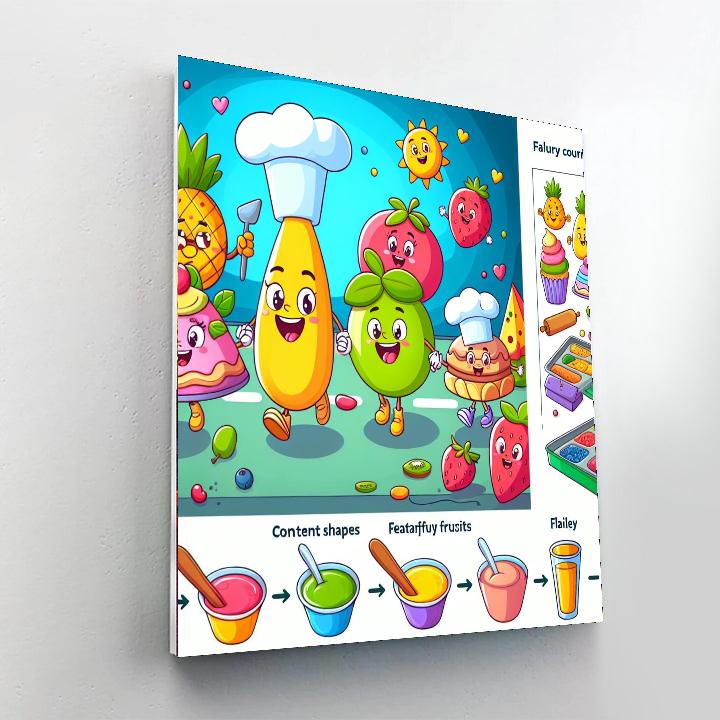 Creative Food Adventure Paint By Numbers