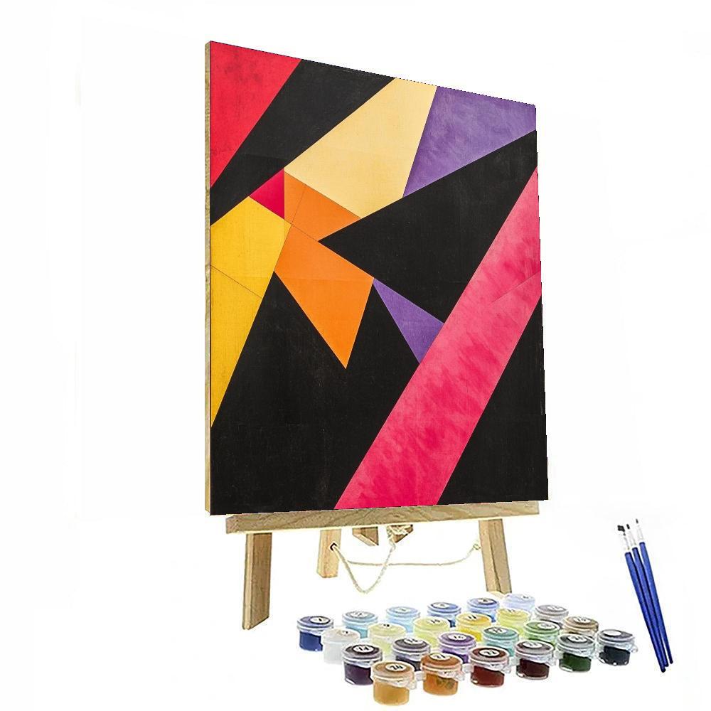 Kazimir Malevich Inspired Focal Point  Paint By Numbers