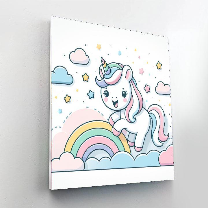 Playful Unicorn Dream Numbered Painting Kits