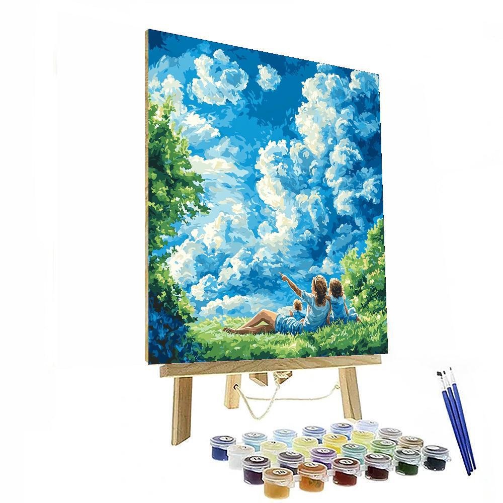 Memories In The Clouds DIY Paint By Numbers