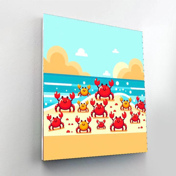 Clever Crab Carnival Number Painting