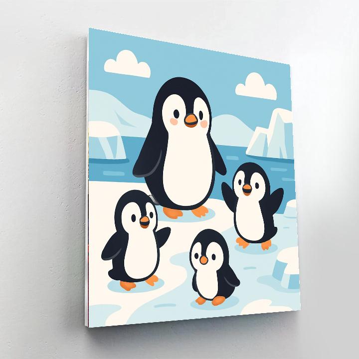 Curious Antarctic Adventure Numbered Painting Kits