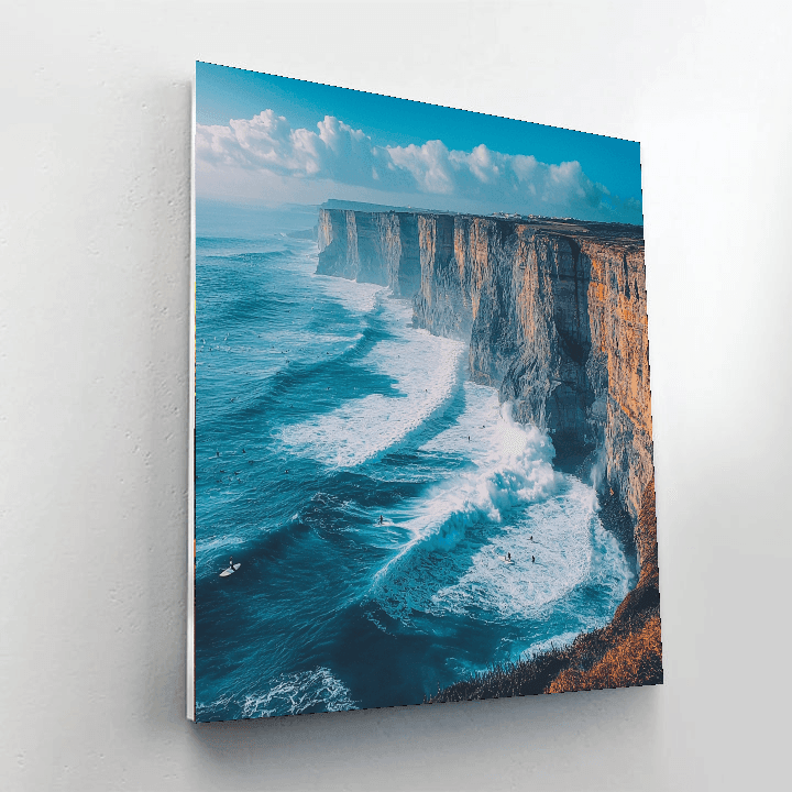 Nazaré Cliffs DIY Paint By Numbers