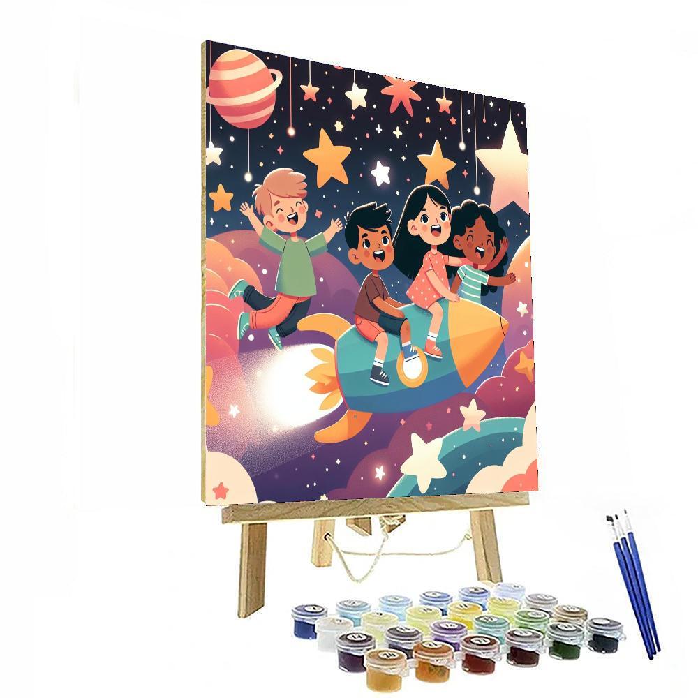 Celestial Journey Through The Stars Paint By Numbers Art