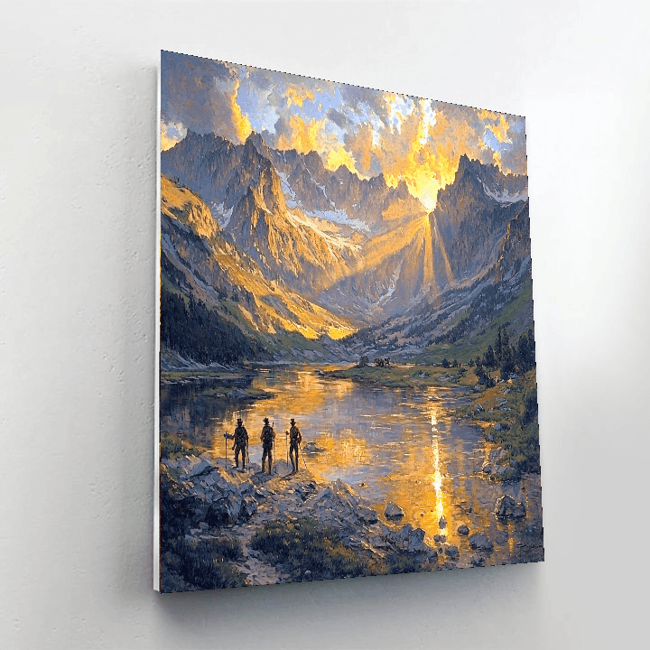 Albert Bierstadt Inspired Historic Expedition  Paint By Numbers