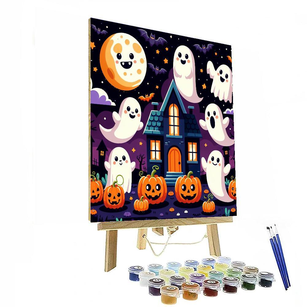 Spooky Fun Halloween Paint By Numbers Art