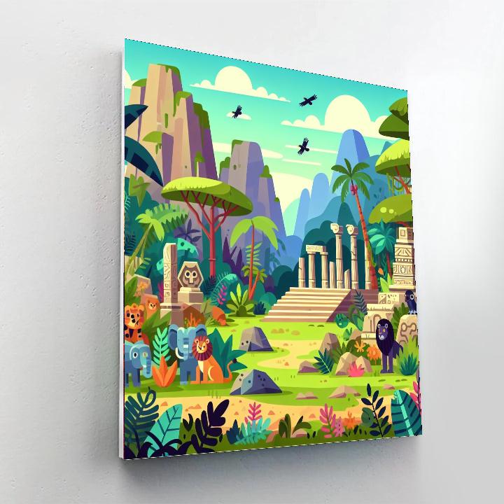 Mysterious Jungle Mystery Numbered Painting Kits