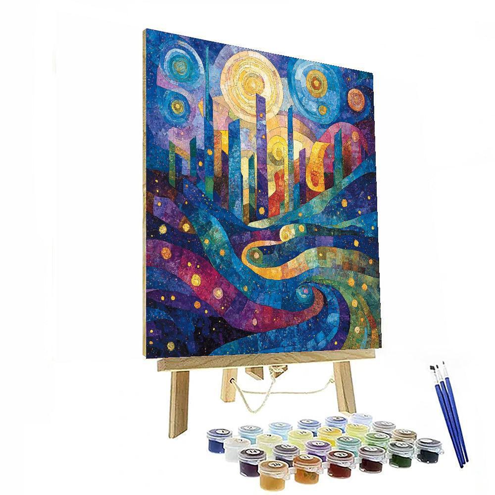 Paul Klee Inspired Cosmic Connections  DIY Paint By Numbers