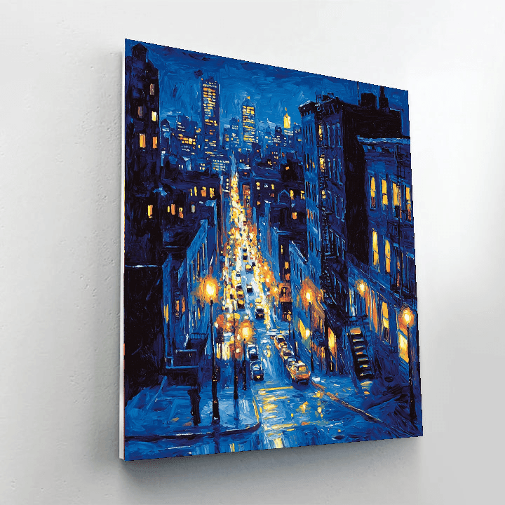 Edward Hopper Inspired Urban Energy  Painting By Numbers Kit