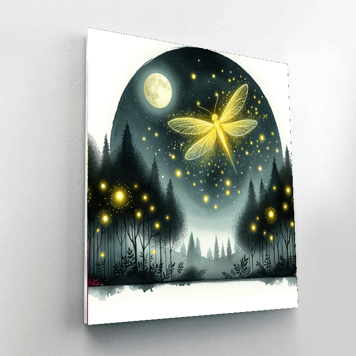 Glowing Firefly - DIY Painting By Numbers Kit