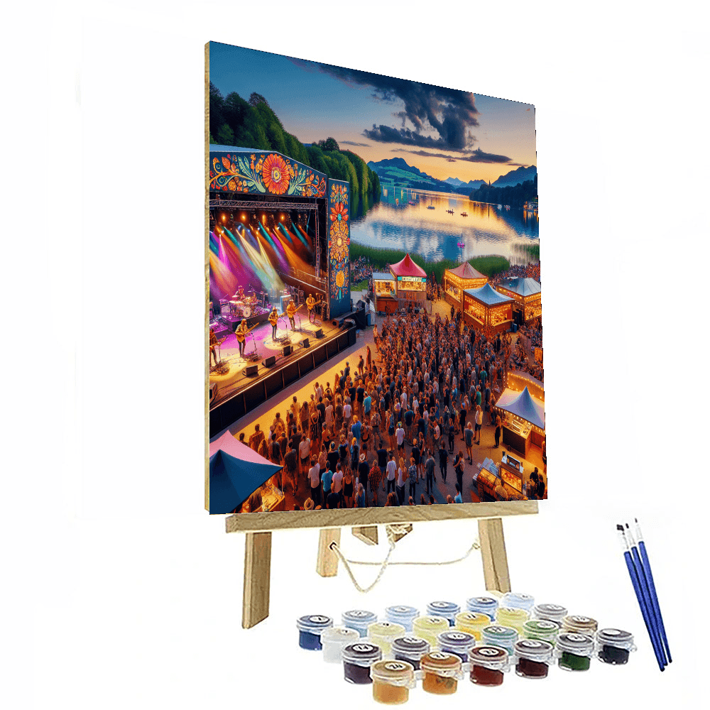 The Montreux Jazz Festival Painting Number Kit