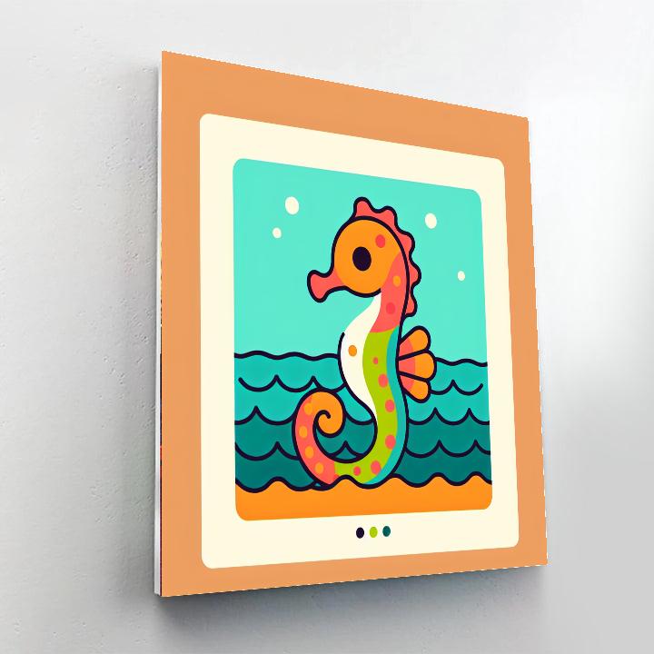 Snappy Seahorse Paint By Number