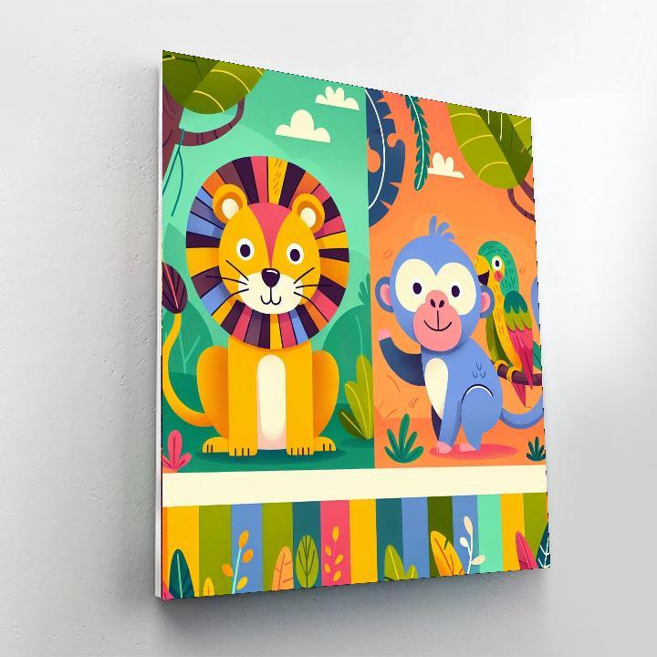 Animal Adventures Paint By Numbers Art