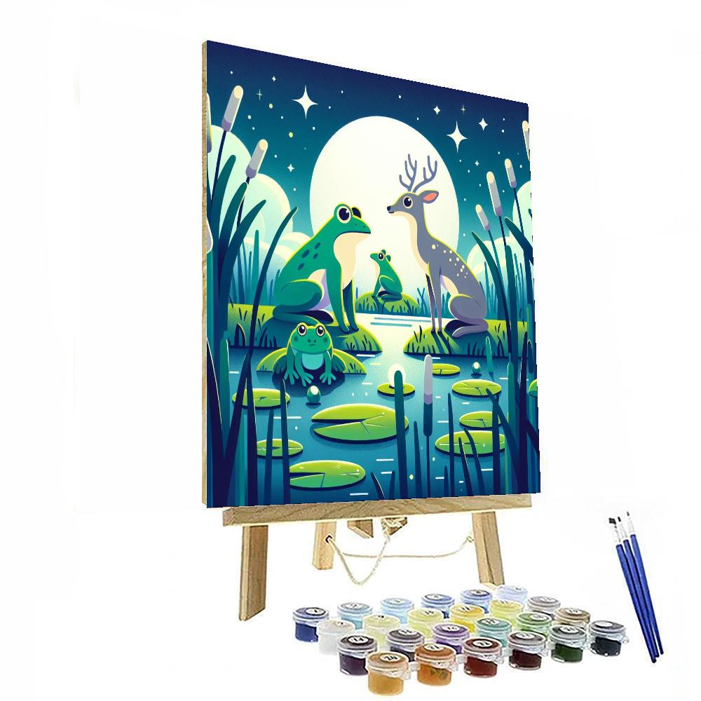 Mystical Moonlit Marsh Numbered Painting Kits
