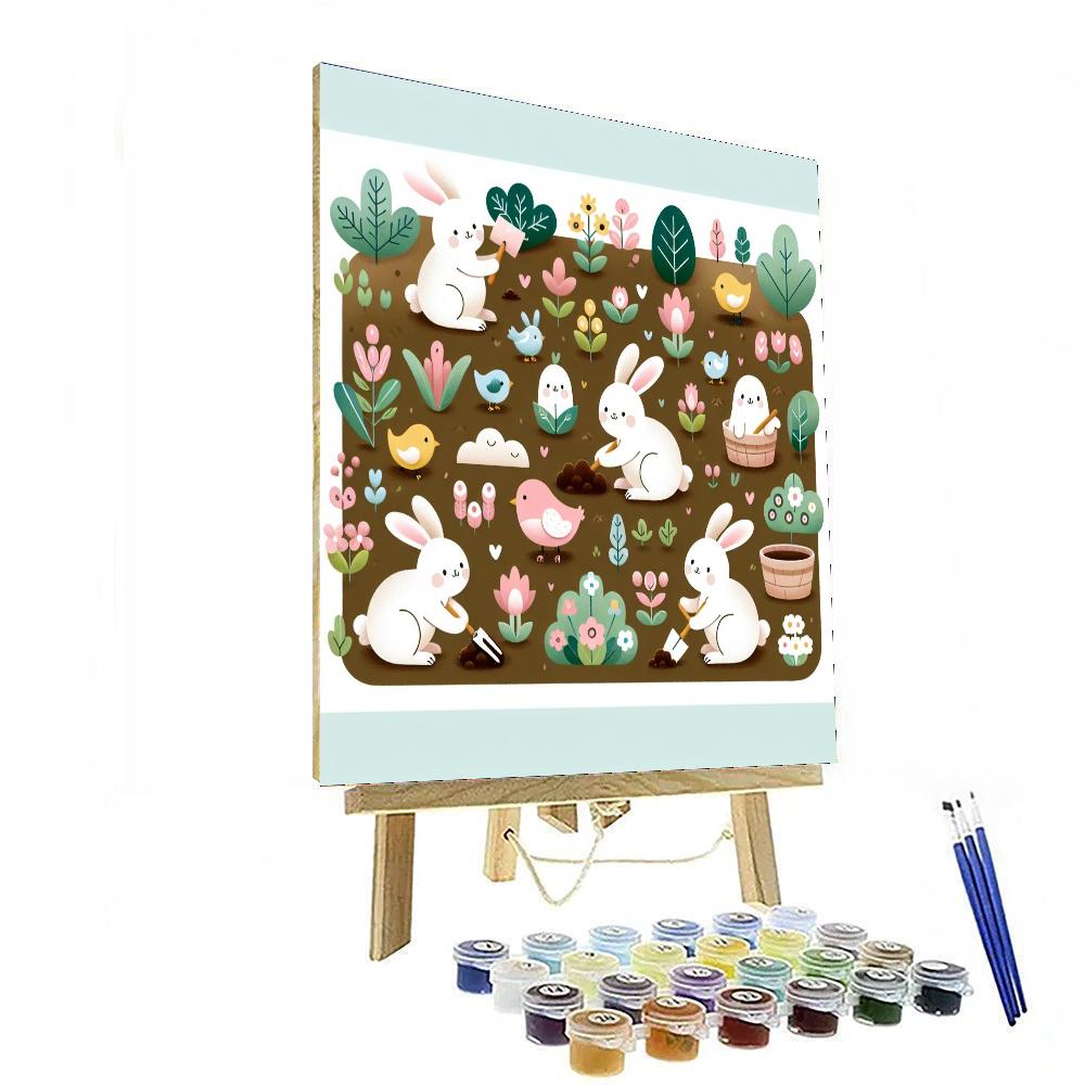 Garden Guardians Gathering Paint By Numbers Art