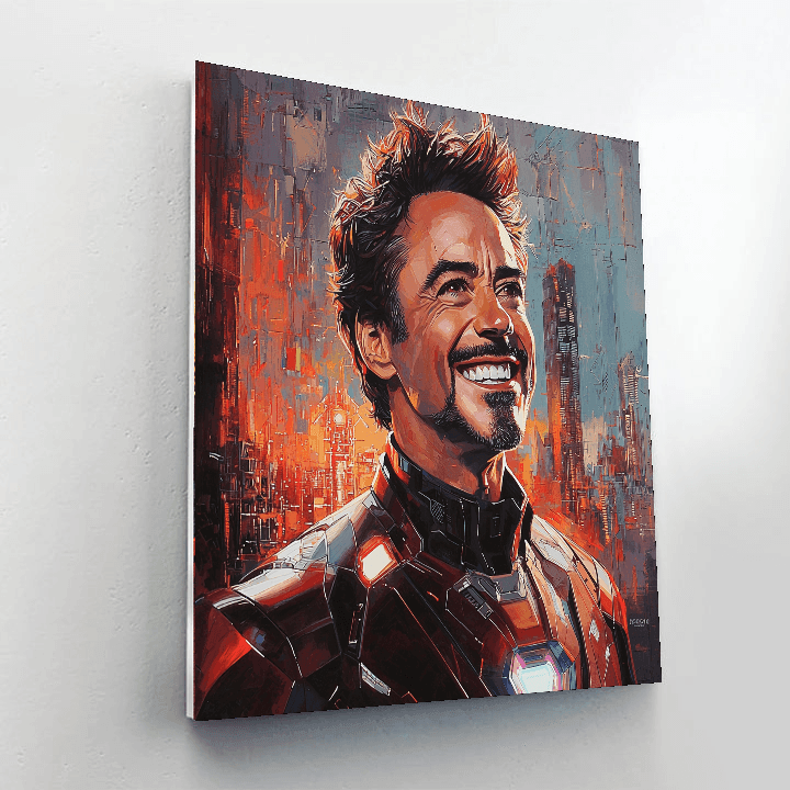 Robert Downey Jr.: The Iron Heart Of Tony Stark Paint By Color