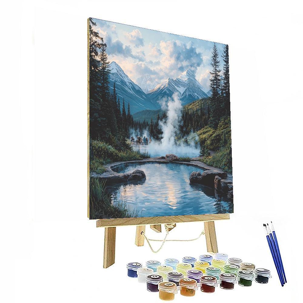 Banff Upper Hot Springs Painting Number Kit