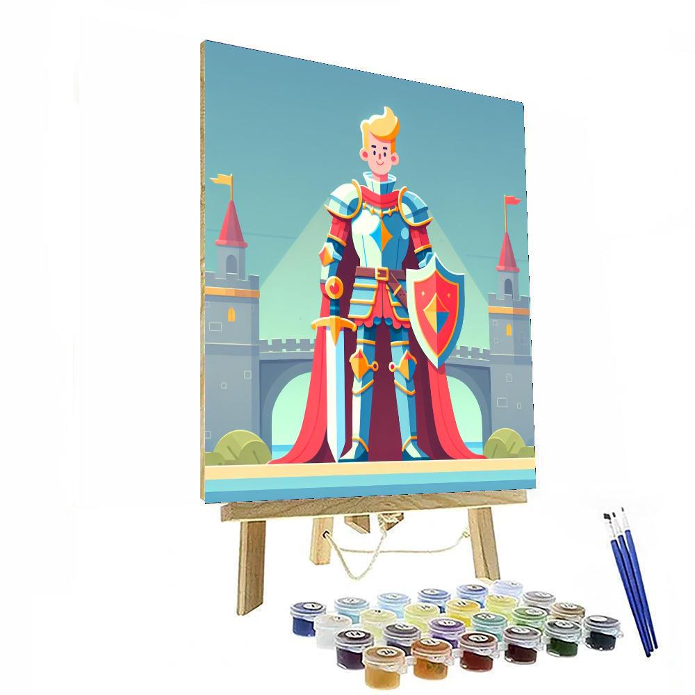 Dashing Knight Painting By Numbers Kit
