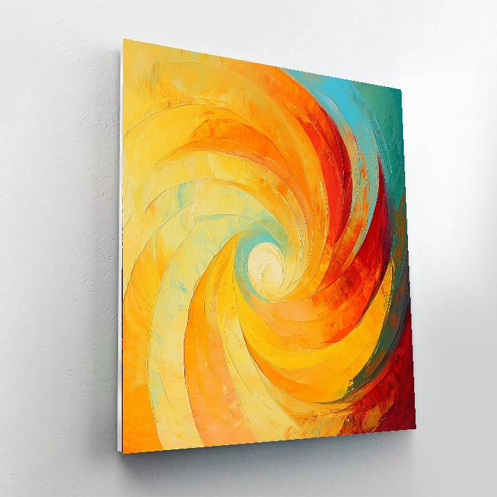Jackson Pollock Inspired Abstract Solar Waves  Paint By Numbers