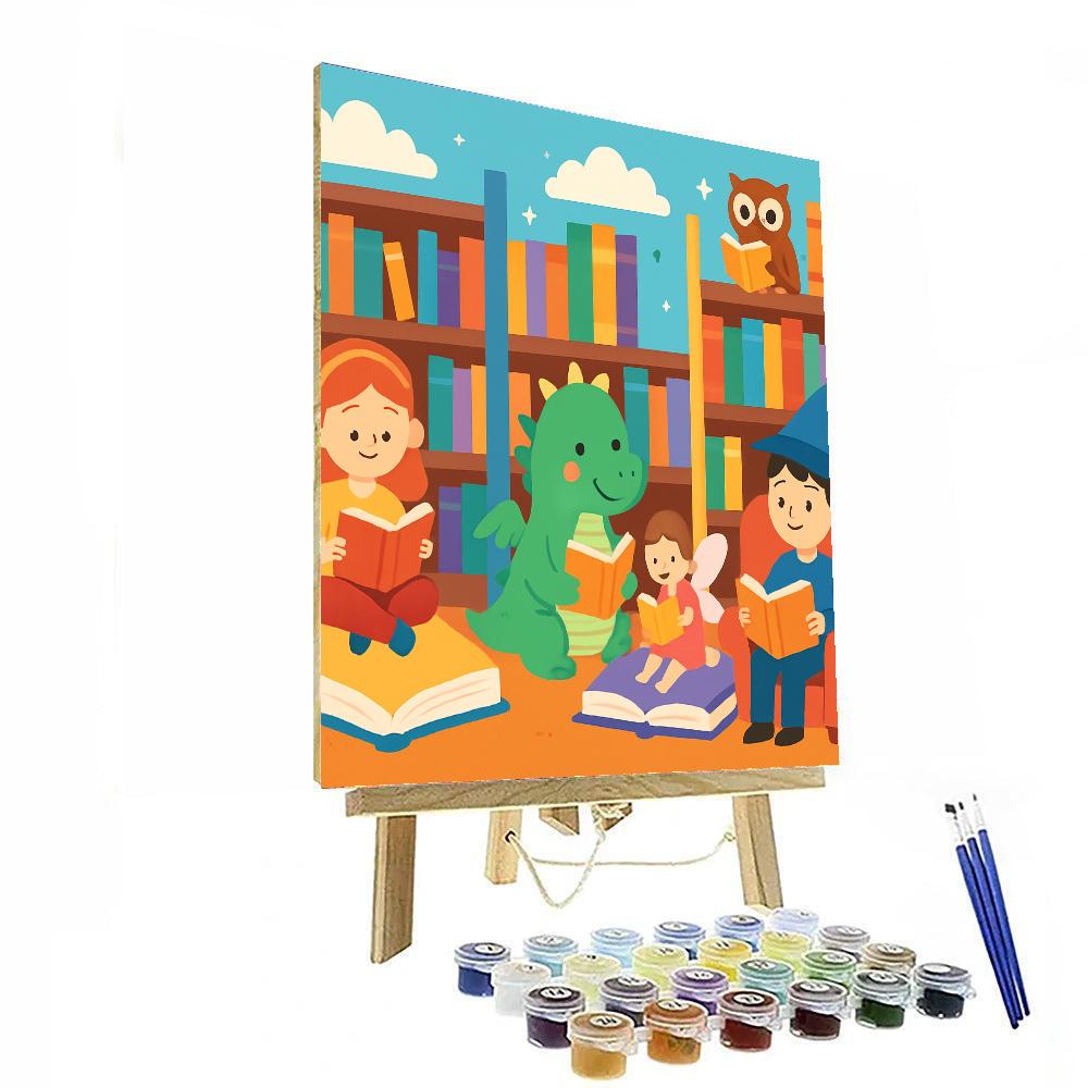 Exploring The Magical Library DIY Paint By Numbers