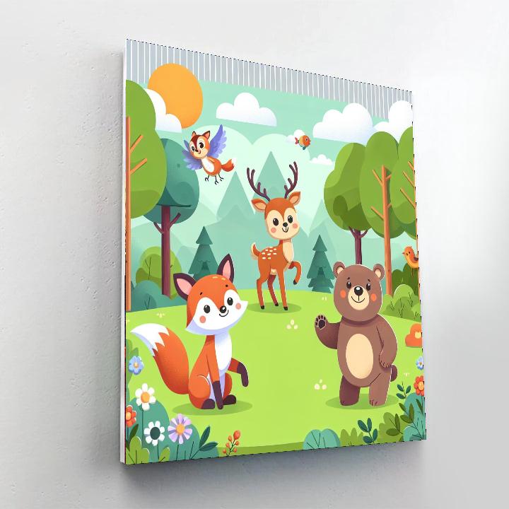 Wondrous Wildlife Wonders Number Painting